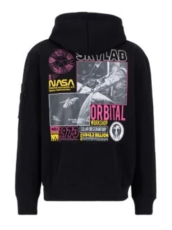 Alpha Industries SKYLAB NASA HOODY 9 Alpha Industries SKYLAB NASA HOODY -Alpha Industries Shop 138336 BLACKMAGENTA 4