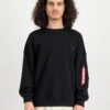 Alpha Industries Essentials RL Sweater 2 Alpha Industries Essentials RL Sweater -Alpha Industries Shop 146303 BLACK 1