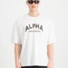 Alpha Industries College T-shirt -Alpha Industries Shop 146501 WHITE 1