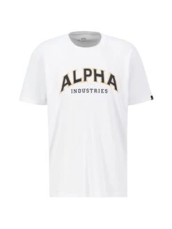 Alpha Industries College T-shirt -Alpha Industries Shop 146501 WHITE 4