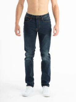 FREDDIE FAST STRAIGHT LEG DARK BLUE/BLACK JEANS