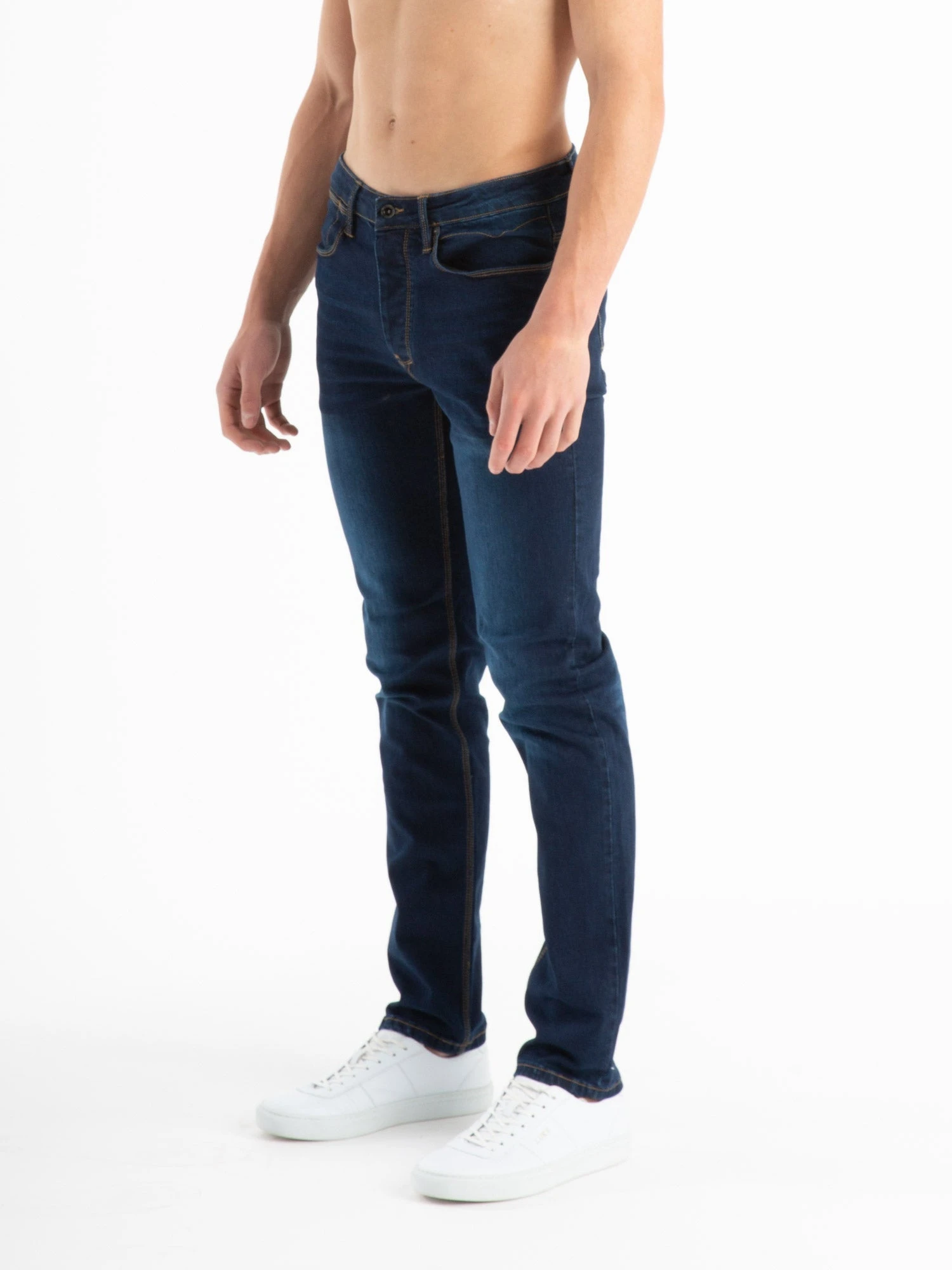 FREDDYS STRAIGHT LEG DARK BLUE WASH JEANS 4 FREDDYS STRAIGHT LEG DARK BLUE WASH JEANS - Image 2