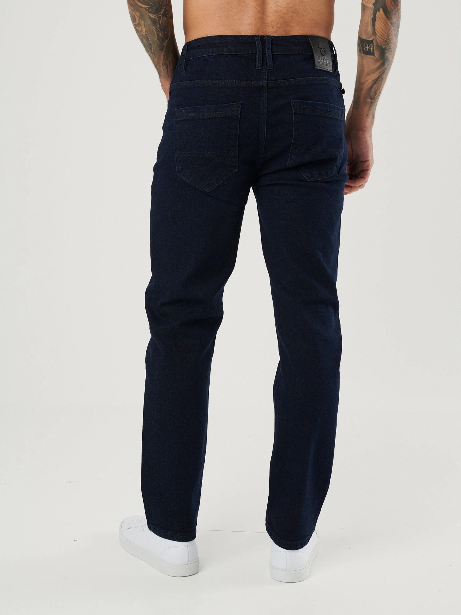 FREDDYS STRAIGHT LEG DARK BLUE RAW JEANS 5 FREDDYS STRAIGHT LEG DARK BLUE RAW JEANS - Image 3