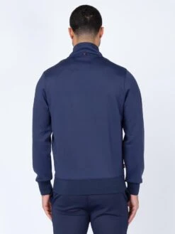 TREVOR ZIP THROUGH SWEAT -Alpha Industries Shop M520328 TREVOR NAVY WHITE 3