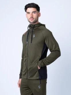 KEY ZIP THROUGH PERFORMANCE HOODIE -Alpha Industries Shop M520370 DARK GREEN 2