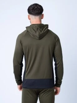 KEY ZIP THROUGH PERFORMANCE HOODIE -Alpha Industries Shop M520370 DARK GREEN 3