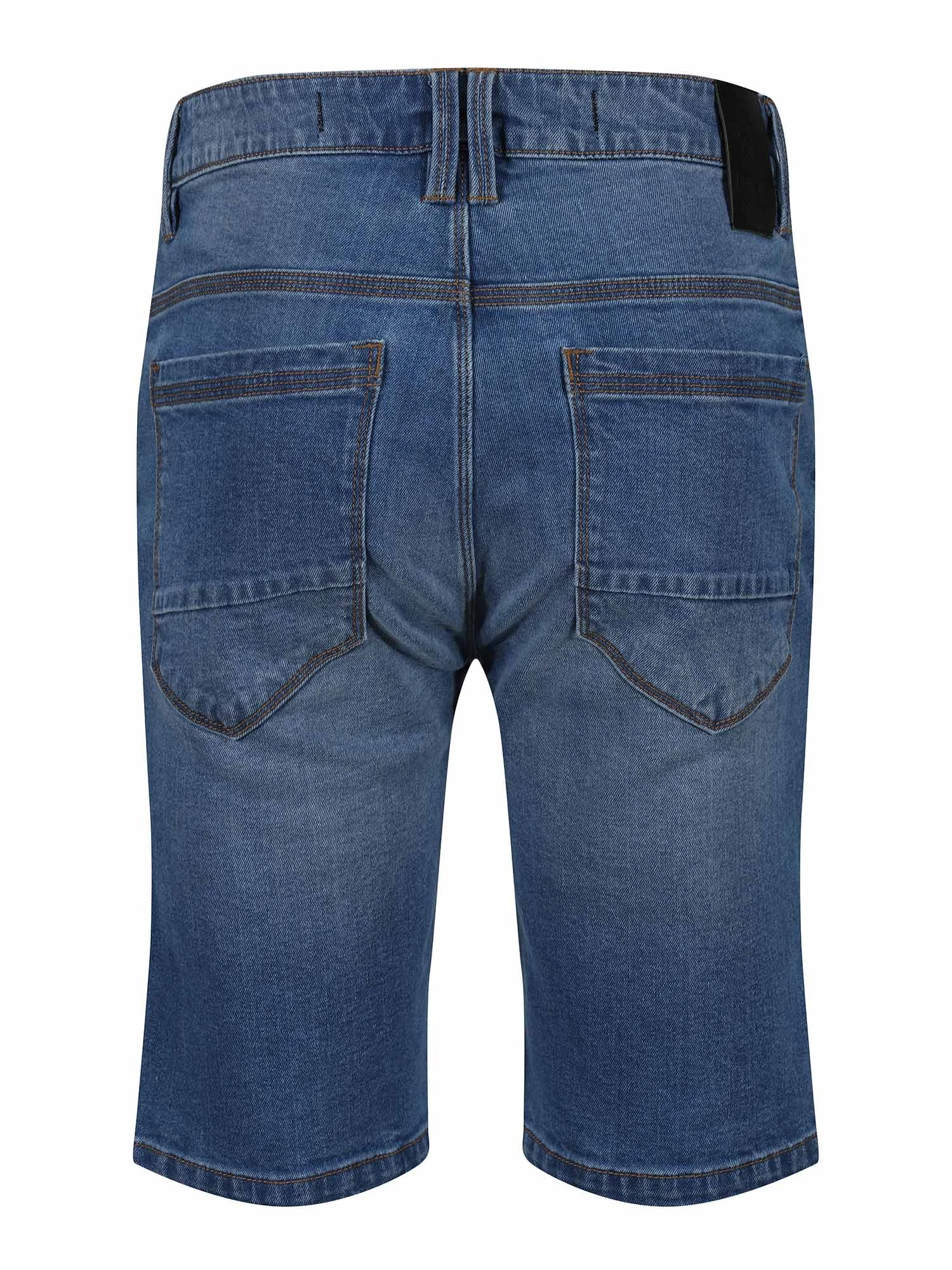 SHORT EDWARD MID BLUE WASH DENIM SHORTS 8 SHORT EDWARD MID BLUE WASH DENIM SHORTS - Image 6