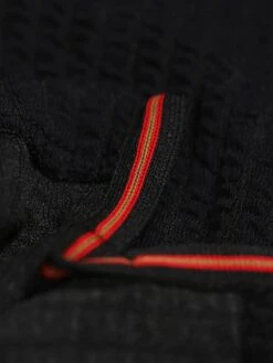 WAFFLE ON ZIP POLO -Alpha Industries Shop M591457 BLACK 4