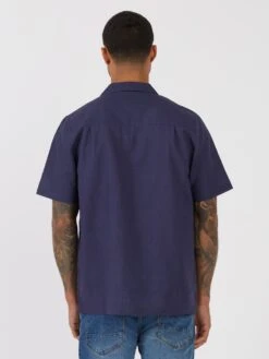 HAVANAH 55 TAILORED FIT CUBAN SHIRT -Alpha Industries Shop M600802 NAVY 77 STRIPE 3