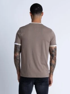 NEW LOOPER T-SHIRT -Alpha Industries Shop M620114 HARD NUT STONE WHITE 3