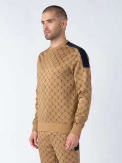 GAZZAS TEARS SWEATSHIRT 11 GAZZAS TEARS SWEATSHIRT -Alpha Industries Shop M620373 CARAMEL DARKNAVY 2