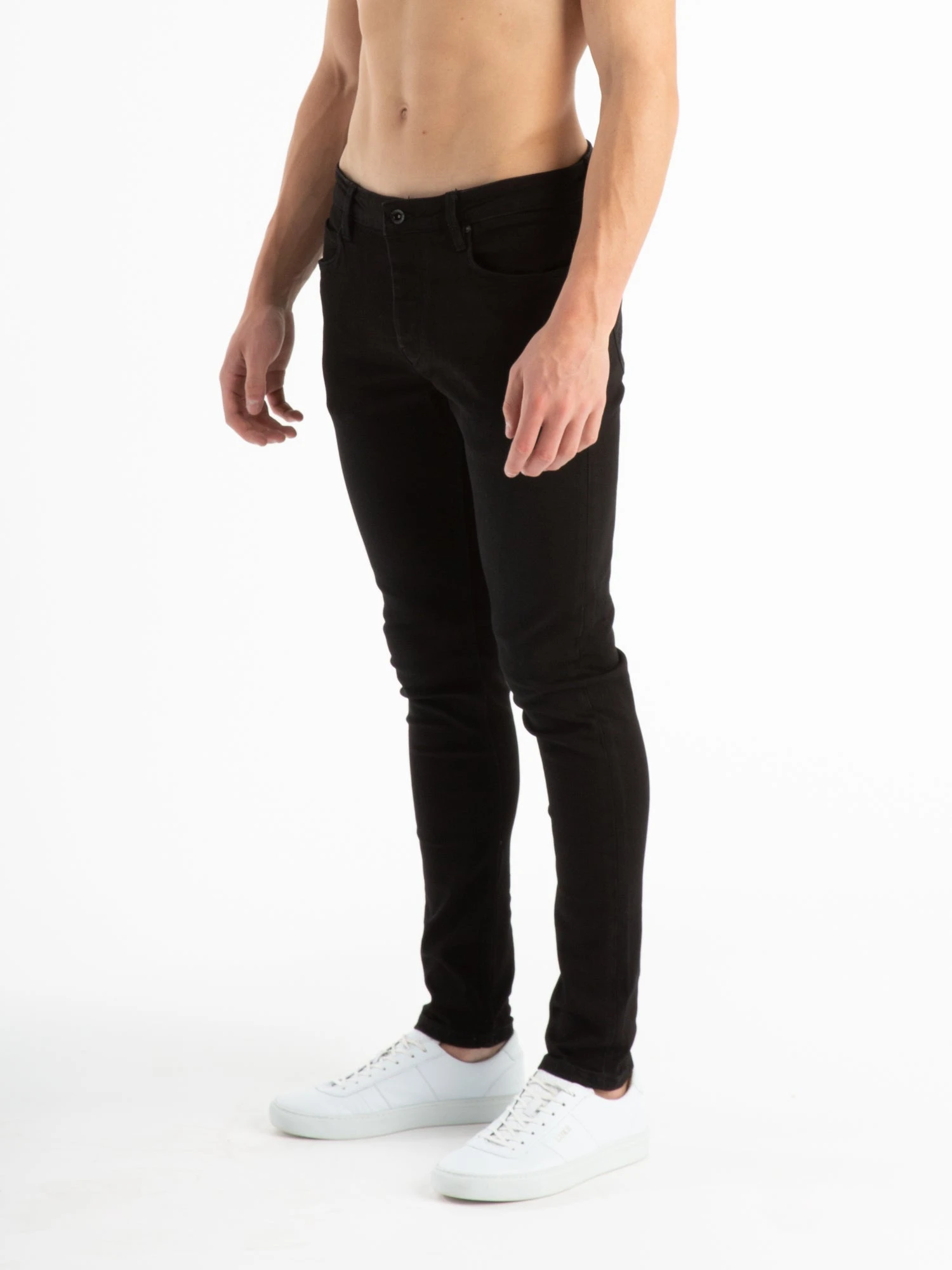 VAC SLIM FIT BLACK RINSE WASH JEANS 4 VAC SLIM FIT BLACK RINSE WASH JEANS - Image 2