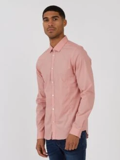 THE BUTCHERS PENCIL SLIM FIT SHIRT -Alpha Industries Shop M650902 VINTAGE PINK 2
