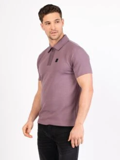 HARDY ZIP POLO 11 HARDY ZIP POLO -Alpha Industries Shop M681403 DARKLILAC 02