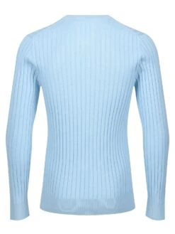 SPARE RIB KNITTED CREW NECK JUMPER -Alpha Industries Shop M710650 SKYBLUE 2