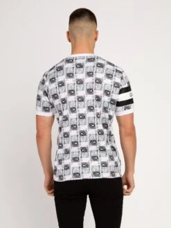 LOADS A MONEY CONCEPT T-SHIRT -Alpha Industries Shop M720158 BLACK WHITE 3