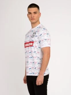 FUN STOPS CONCEPT JERSEY T-SHIRT 11 FUN STOPS CONCEPT JERSEY T-SHIRT -Alpha Industries Shop M720159 WHITE MIX 2