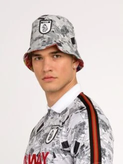 AWAY DAYS REVERSIBLE BUCKET HAT -Alpha Industries Shop M721255 MONOCHROME SIDE 2