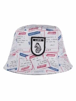 FUN STOPS REVERSIBLE BUCKET HAT -Alpha Industries Shop M721257 whiteprint 1