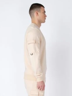 BURMA SWEATSHIRT 12 BURMA SWEATSHIRT -Alpha Industries Shop M730350 ECRU 3