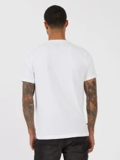 6 OCLOCK SHADOW PRINTED T-SHIRT -Alpha Industries Shop M740151 WHITE 3