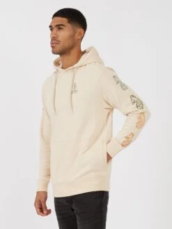 BLEND RELAX FIT HOODIE -Alpha Industries Shop M740353 ECRU 02