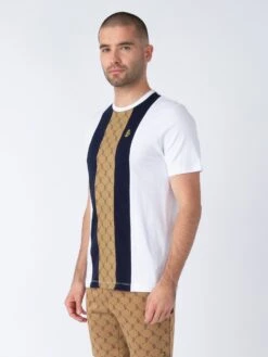 KANE OVERPRINTED T-SHIRT -Alpha Industries Shop M750150 WHITE DARKNAVY 2