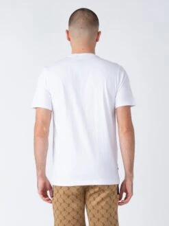 KANE OVERPRINTED T-SHIRT -Alpha Industries Shop M750150 WHITE DARKNAVY 3