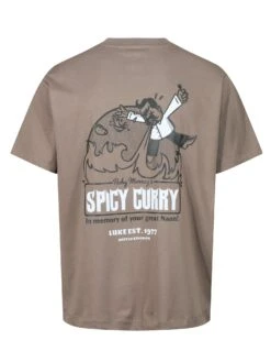 DODGY DINERS SPICY CURRY PRINTED T-SHIRT