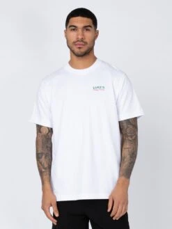 DODGY DINERS HARDCORE PRAWNS PRINTED T-SHIRT 12 DODGY DINERS HARDCORE PRAWNS PRINTED T-SHIRT -Alpha Industries Shop M750165 WHITE 1