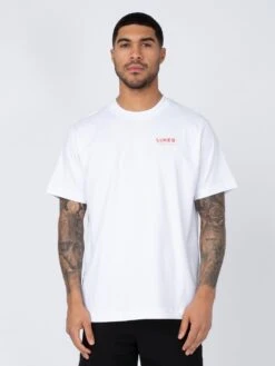 DODGY DINERS JELLIED EELS PRINTED T-SHIRT 12 DODGY DINERS JELLIED EELS PRINTED T-SHIRT -Alpha Industries Shop M750166 WHITE 1