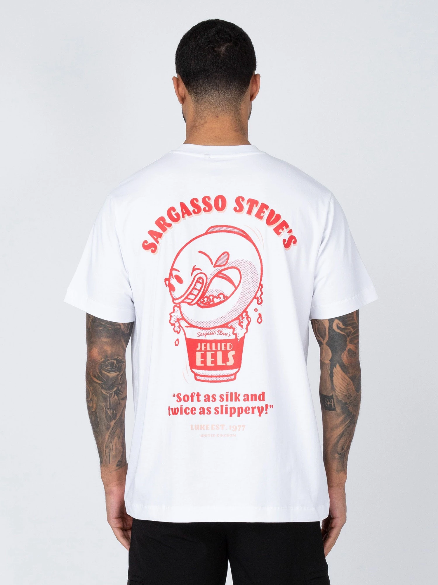 DODGY DINERS JELLIED EELS PRINTED T-SHIRT 4 DODGY DINERS JELLIED EELS PRINTED T-SHIRT - Image 2