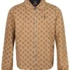 SHAW OVERPRINT ZIP THROUGH SWEAT -Alpha Industries Shop M750355 CARAMEL 1