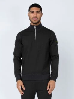 COOPER AFC WIMBLEDON QUARTER ZIP SWEAT -Alpha Industries Shop M750375 BLACK 1