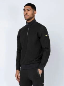 COOPER AFC WIMBLEDON QUARTER ZIP SWEAT -Alpha Industries Shop M750375 BLACK 2