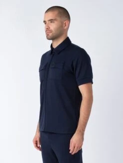 ORNE ZIP THROUGH POLO -Alpha Industries Shop M751402 DARKNAVY 2