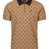 HENDERSON ZIP NECK POLO -Alpha Industries Shop M751450 CARAMEL 1