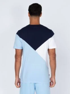ST LUCIA T-SHIRT -Alpha Industries Shop M760158 DRKNVY SKYBLUE WHT 3