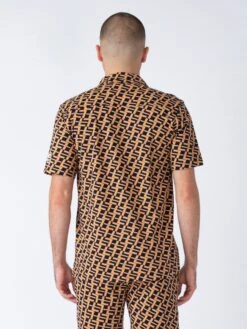 TRINIDAD OVERPRINT JERSEY CUBAN SHIRT -Alpha Industries Shop M760850 APRICOT 3