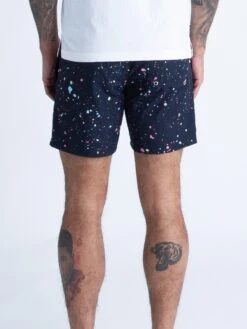 SAMUI PAINT SPLATTER SWIM SHORTS -Alpha Industries Shop M761050 DARKNAVY 3