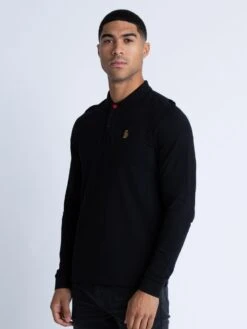 WILLIAMS LS POLO -Alpha Industries Shop ZM12010A LS BLACK 2
