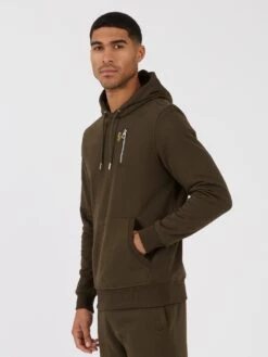 LOS ANGELES 2 HOODIE -Alpha Industries Shop ZM450351 DARK GREEN 2